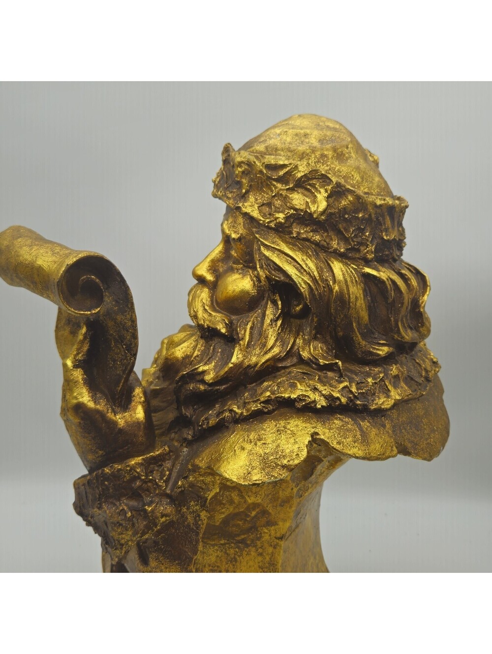 2007 Robert Stanley Gold Leaf Santa Bust 16.25"x12" - Picture 7 of 9